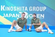 Hugo Nys & Edouard Roger-Vasselin pictured at the 2025 Japan Open | Image Source: Getty